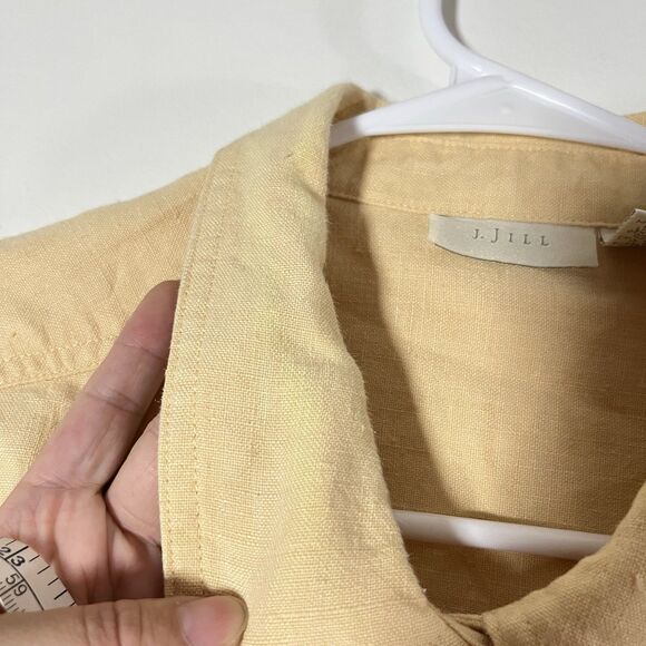 J Jill Elements Jacket Womens 2X Relaxed Fit Button Front 100% Linen - Picture 8 of 8